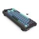 8. REDRAGON K724GBG-RGB-PRO Behemoth-Tastatur USB + RF Wireless + Bluetooth Grau, Blau