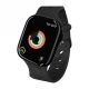 Decoded Silikon Ares Splice Band für Apple Watch 40/41/42 mm – Schwarz