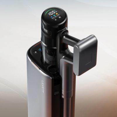 17. UWANT V800 Bodenstaubsauger mit automatischer Entleerungsstation – Grau