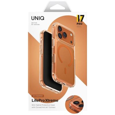 6. Uniq LifePro Xtreme Magclick Ladehülle für iPhone 17 Pro - Orange