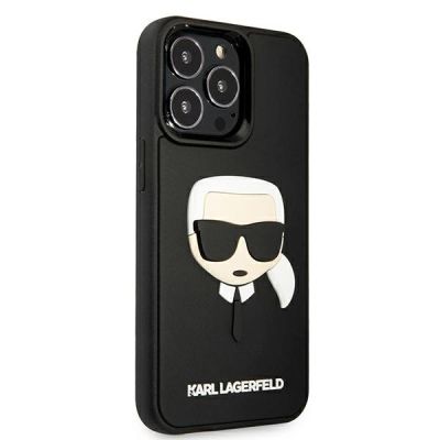 3. Karl Lagerfeld 3D Rubber Karl's Head Case für iPhone 13 Pro / iPhone 13 - Schwarz