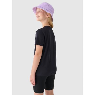 2. Bedrucktes Mädchen-T-Shirt 4F Junior 4FJRAW24TTSHF2276-20S