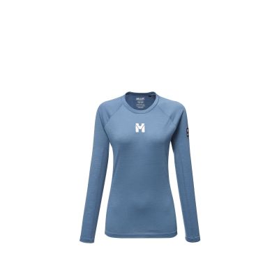 MILLET W TRILOGYOOL TS LS T-Shirt blau