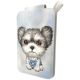 2. Nimmy New Big-Eye Cute Pets 2.0 Hunde-Magnetgeldbörse mit Handyhalterung – Grau