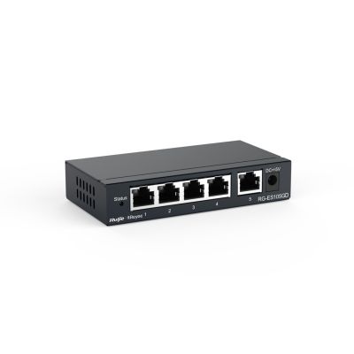 4. Ruijie Networks RG-ES105GD Netzwerk-Switch, unmanaged Gigabit Ethernet (10/100/1000), Schwarz