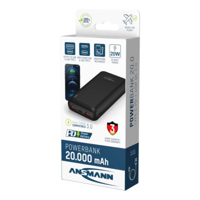 13. Ansmann PB320PD Lithium-Polymer-Akku (LiPo) 20000 mAh Schwarz