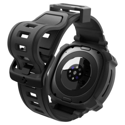 4. Spigen Rugged Armor Pro Schutzhülle und Armband für Samsung Galaxy Watch Ultra 2 2026 47 mm – Mattschwarz