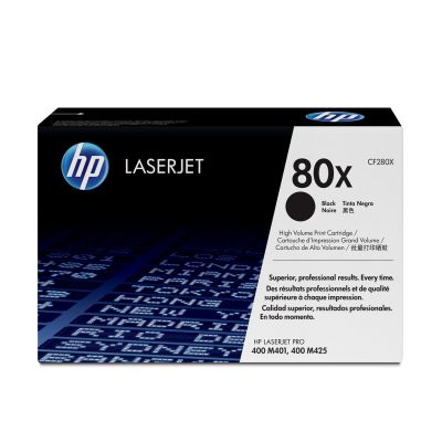 40. HP 80X Schwarz LaserJet-Tonerkassette mit hoher Kapazität, Original-Tonerkartusche 1 Stk. Original Schwarz