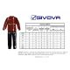 3. Givova Tuta Visa TR018 1210 Trainingsanzug Rot/Schwarz