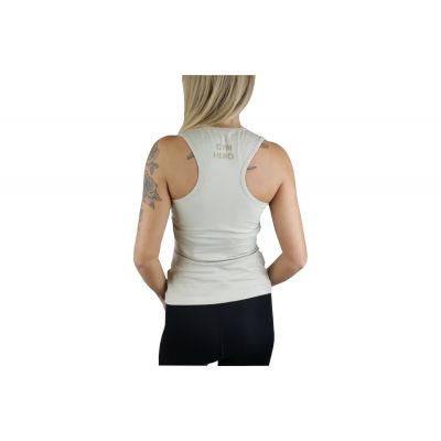 3. GymHero Tank Top - NUDE Beige S