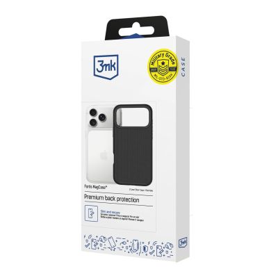 11. 3mk Fortis MagCase für iPhone 17 Pro – Schwarz