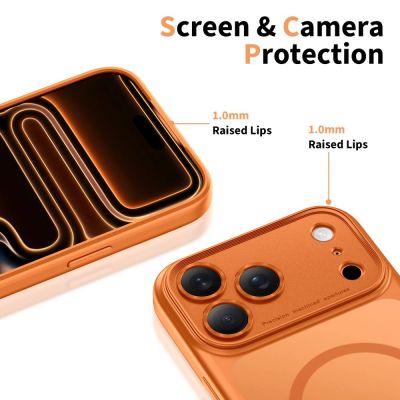 4. Tech-Protect Magpeak Magsafe CC Case für iPhone 17 Pro Max - Matt Orange