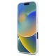 5. Guess Silikon Logo Strass 4G Hülle für iPhone 16 Pro – weiß