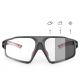 Rockbros SP216BK Photochrome UV400-Fahrradbrille, Schwarz und Rot