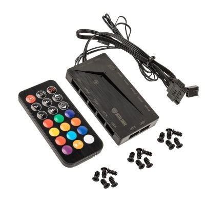 9. Kolink Umbra X 120mm ARGB Hochleistungs-PWM-Lüfter (3er-Pack) – Schwarz