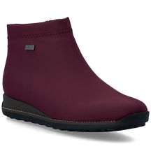 Rieker TEX 98251-35 wasserdichte, gefütterte Damen-Ankle-Boots in Burgunderrot