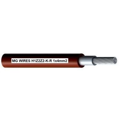 Photovoltaikkabel // MG Wires // 1x4mm², 0,6/1kV rot H1Z2Z2-KR-4mm2 RD, 50m Packung