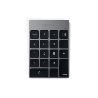 Satechi ST-KSALKPM Bluetooth-Zifferntastatur für Mobilgeräte, Grau