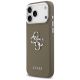 2. Guess Grained Big 4G Classic Logo Hülle für iPhone 17 Pro Max - Braun