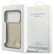 8. Guess Glitzer-Dreieck-Logo MagSafe Hülle für iPhone 17 Pro - Gold