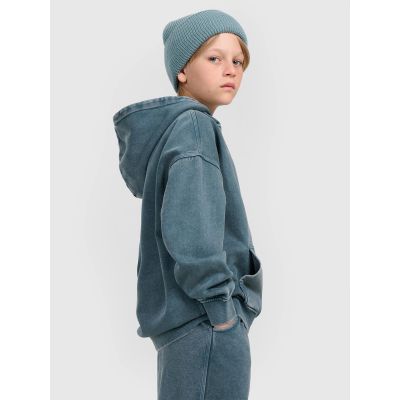 4. Jungen-Sweatshirt mit Kapuze, offen, 4F 4FJRAW25TSWSM2344-46S
