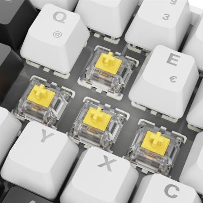 7. Sharkoon Gaming-Tastatur Skiller SGK50S4 Gen2 Weiß und Gelb RGB
