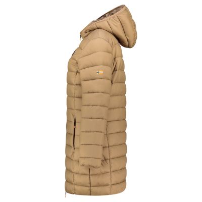 3. Damenjacke Geographical Norway ATIKAMAP LONG HOOD TAUPE DB LADY 233 (WZ5137F/GN-TAUPE)