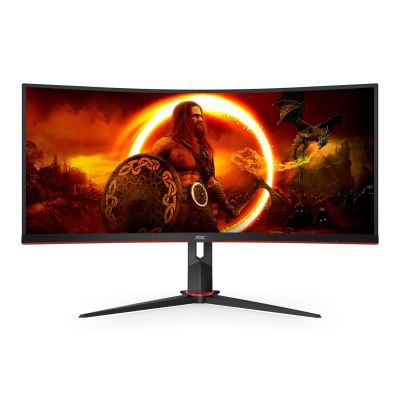 13. AOC Monitor 34"/ CU34G2XP BK 2xHDMI 2xDP 5xUSB
