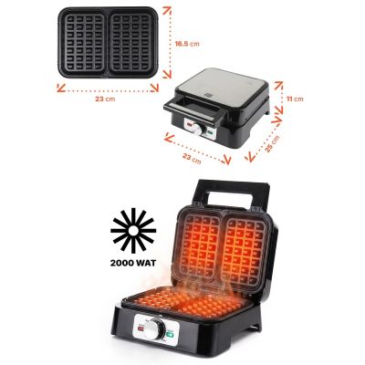 2. PROMIS WAFFELEISEN FÜR 2 WAFFELN WAP1600