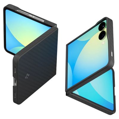 Spigen AirSkin Aramid Case für Samsung Galaxy Z Flip 7 - Schwarz
