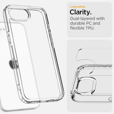 12. Spigen Ultra Hybrid Hülle für iPhone 16e / 17e - Transparent