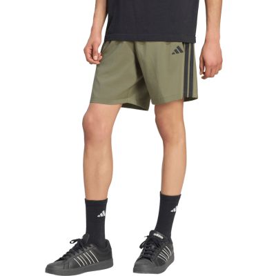 adidas Essentials 3-Streifen Chelsea Lite Webshorts für Herren, Olivgrün, KY4154