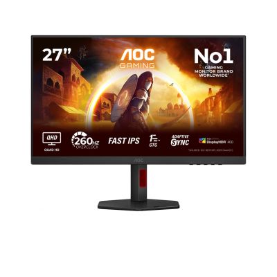 43. LCD-Monitor 27" AOC G4 Q27G4ZR 68,6 cm 2560 x 1440 Pixel Quad HD LED Schwarz und Rot