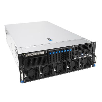 4. Asus Rack-Plattform (4U) ESC8000A-E13P AMD EPYC 9005 (8xNVMe, 2xM.2, 2x10Gbe, IPMI, 3200W)