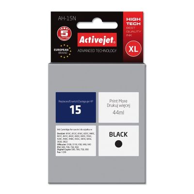 Activejet AH-15N Tinte (ersetzt HP 15 C6615N; Supreme; 44 ml; schwarz)
