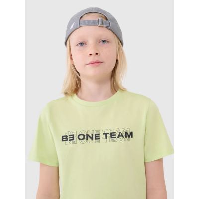 2. T-Shirt 4F Jr 4FJWSS25TTSHM2186-45N