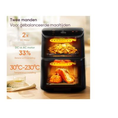 4. Cosori 10,8L Schwarze Fritteuse