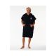 3. RIP CURL Logo Kapuzenhandtuchponcho Schwarz