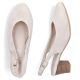 3. Beige Leder-Pumps mit offener Spitze Rieker 44651-60