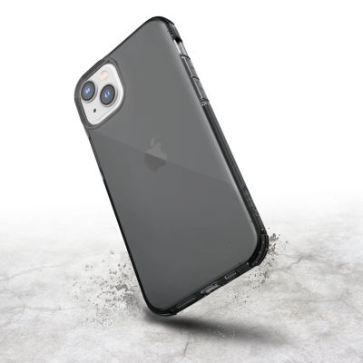 2. Raptic X-Doria Clear Case iPhone 14 gepanzerte Hülle grau