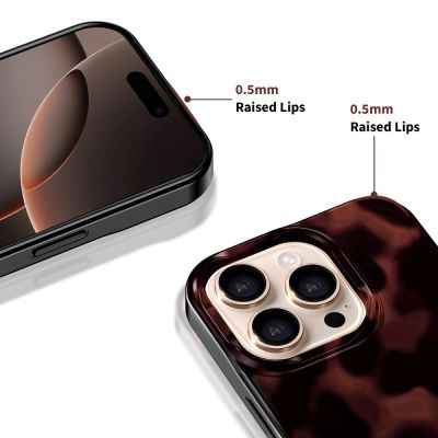 6. Tech-Protect Lamano MagSafe Hülle für iPhone 16 Pro - Schwarz und Rot