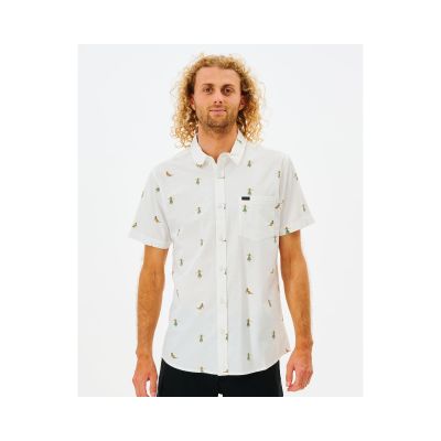 RIP CURL Hula Breach Kurzarmhemd weiß