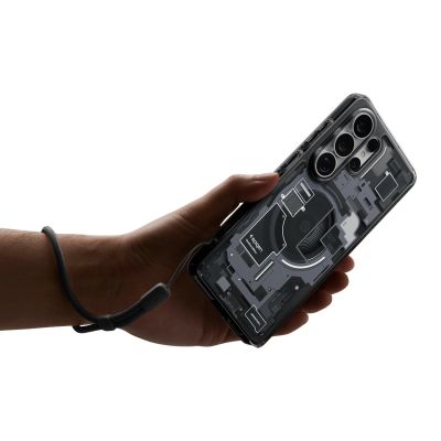 14. Spigen Ultra Hybrid Mag MagSafe Hülle für Samsung Galaxy S26 Ultra Zero One – Transparent Schwarz