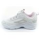 3. Fila Skye V Kindersportschuhe für Mädchen mit Klettverschluss, weiß