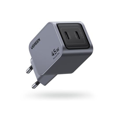 2. Ugreen Nexode Pro 35008 2x USB-C, GaN, 45W Wandladegerät – Grau