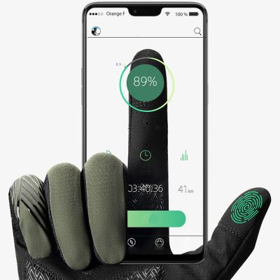 2. Rockbros Fahrradhandschuhe Frühling/Sommer/Herbst, Full, Größe: L - Grün