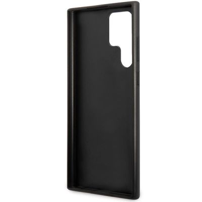 7. Guess 4G Metal Gold Logo Hülle für Samsung Galaxy S24 Ultra – schwarz