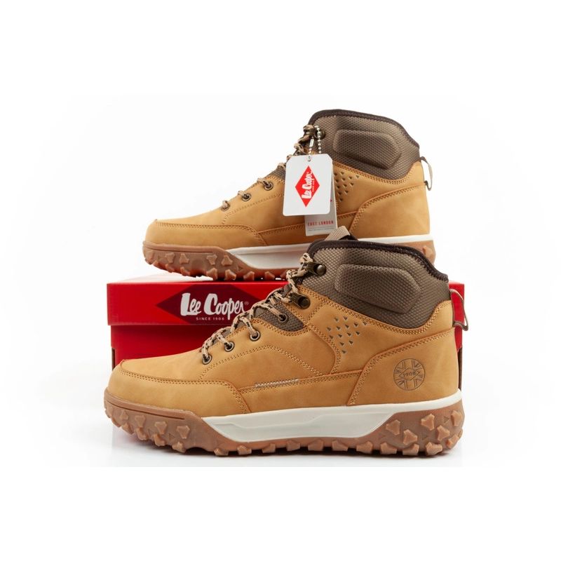 10. Lee Cooper Herren Winter-Wanderstiefel, isoliert, High-Top, Karamell