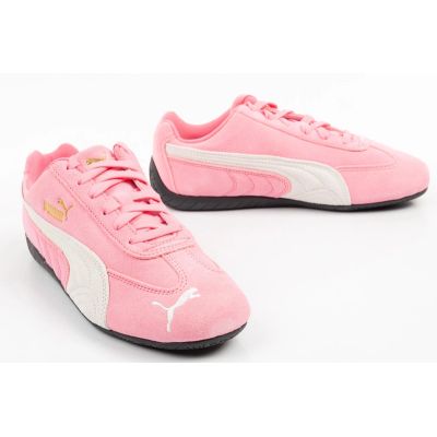 7. Puma Speedcat Damen-Sportschuhe, pinke Leder-Sneaker