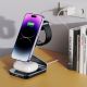 7. Tech-Protect QI15W-A29 3in1 induktives Ladegerät mit MagSafe für Smartphone / Apple Watch / AirPods – Schwarz